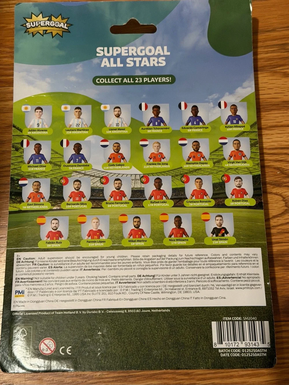 FIFA Supergoal All Stars Soccer 5 Figures Messi Williams Depay Olise Silva NEW